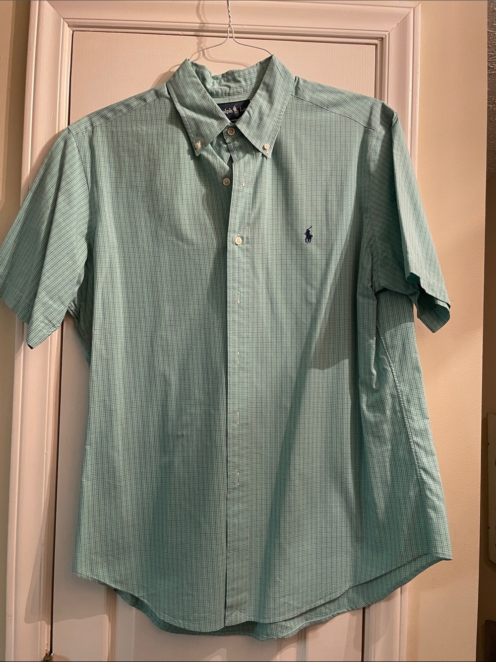 Polo by Ralph Lauren Short-Sleeve Button-Down Shirt in Mint